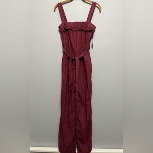 Dip Burgundy Jumpsuit